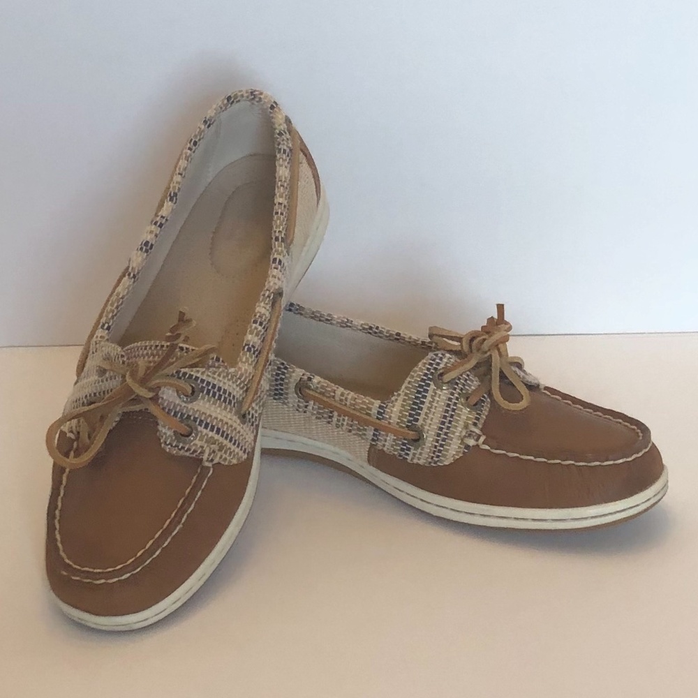 SPERRY Top-Sider Leather & Linen Boat Shoe